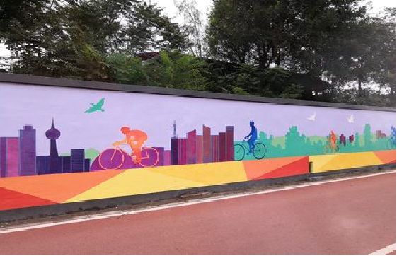 赤壁墙体彩绘-围墙