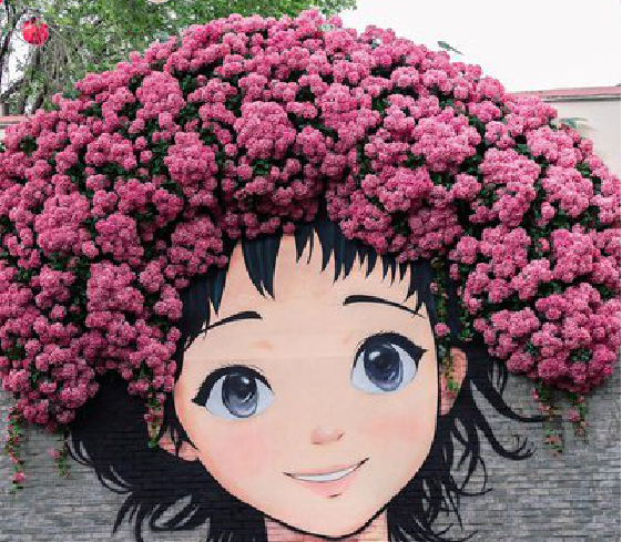 赤壁墙体彩绘-网红墙打卡